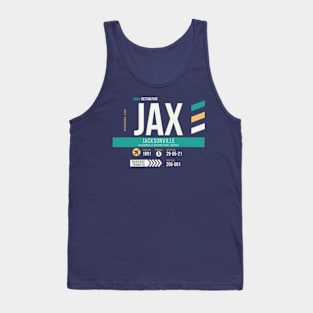 Jacksonville (JAX) Airport Code Baggage Tag B Tank Top